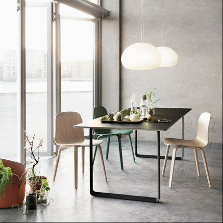 Visu Chair, Wood Base, Oak/Oak