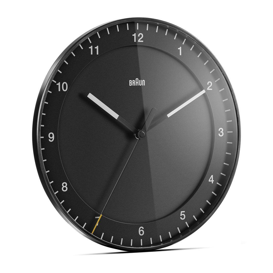 Braun Wall Clock, Large Black