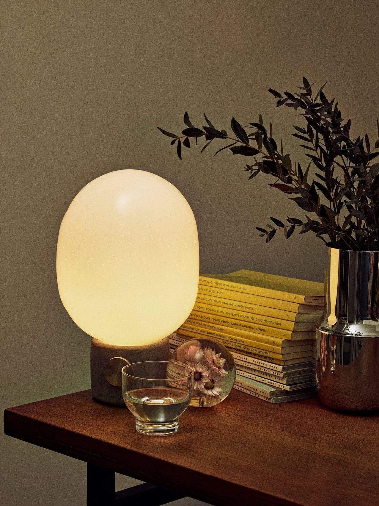 JWDA Table Lamp, Marble, Black-Lighting-Audo-vancouver special