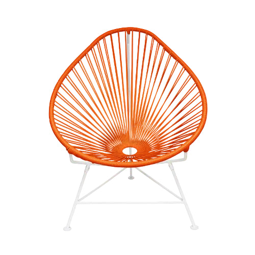 Acapulco Chair, Orange/White Base