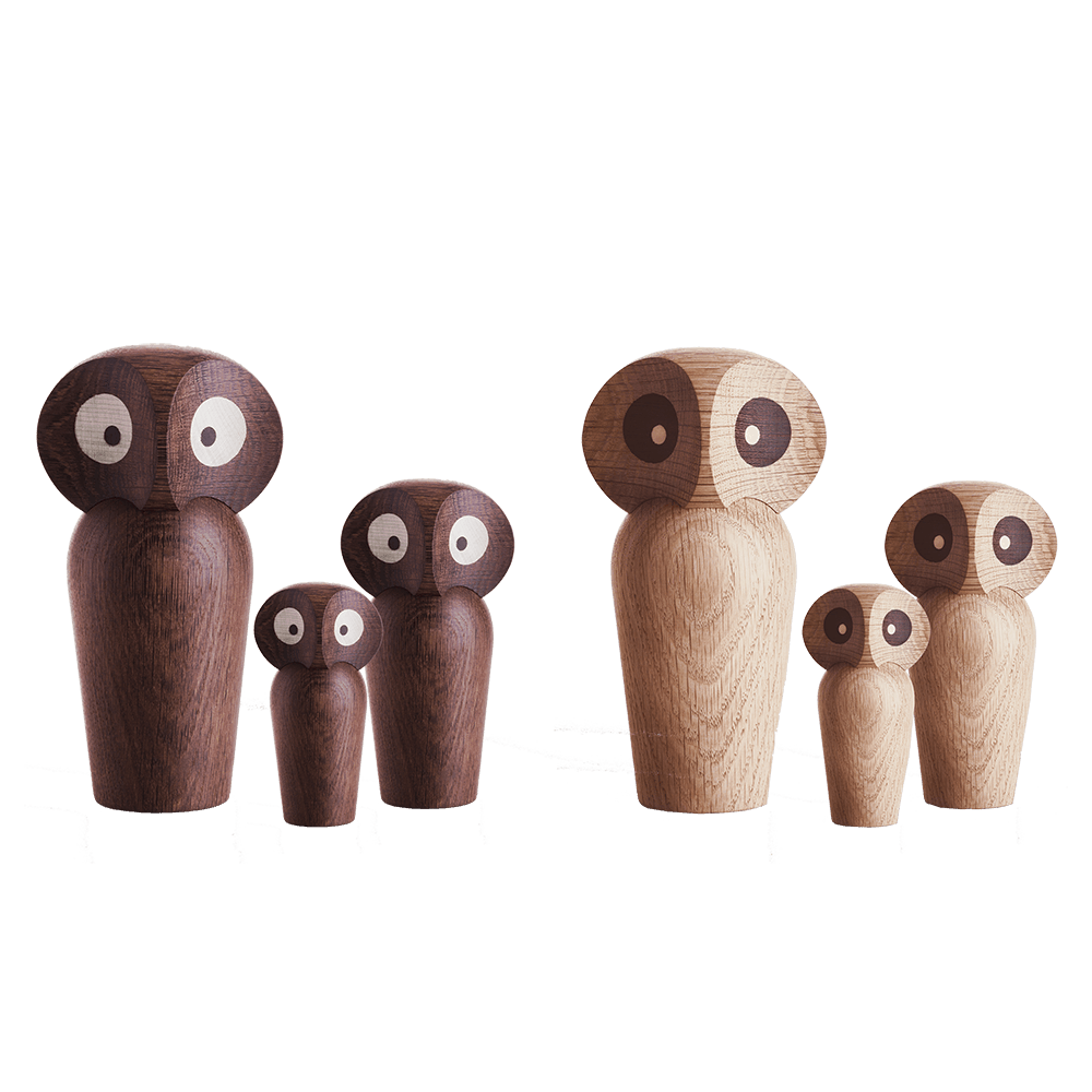 ArchitectMade Wood Owl, Mini, Smoked