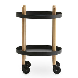 Block Table, Round, 45cm, Black