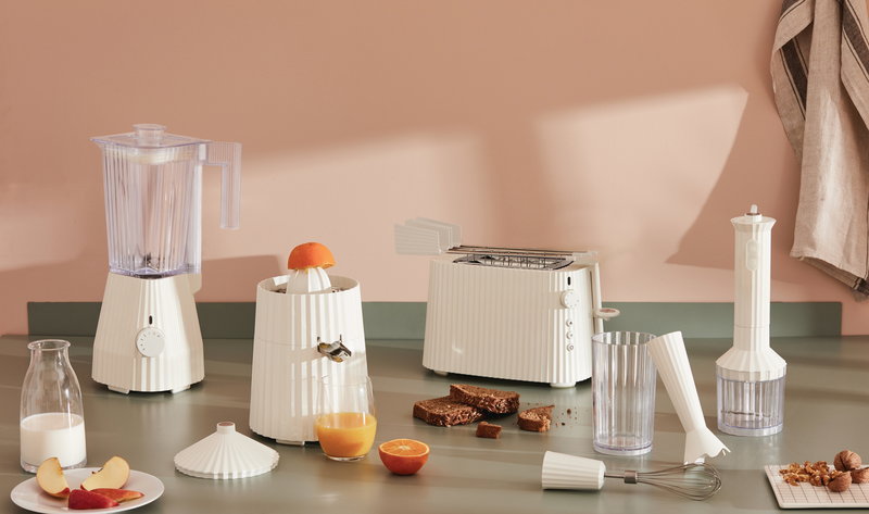 Plisse Toaster, White