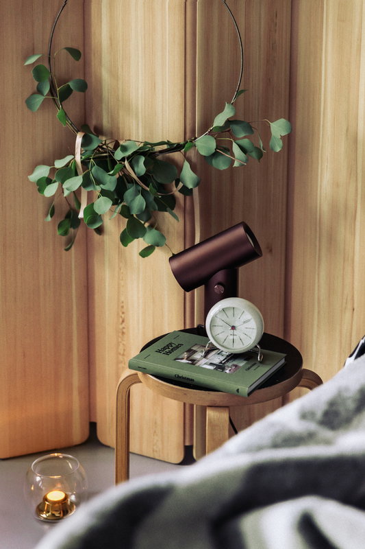 Arne Jacobsen Station Table Alarm Clock Grey/White