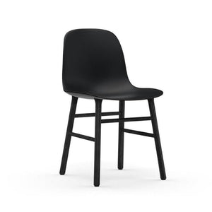 Form Chair Black, Black Lacquered Oak Legs