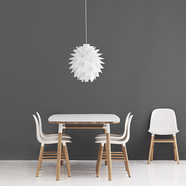 Form Chair, White/Oak