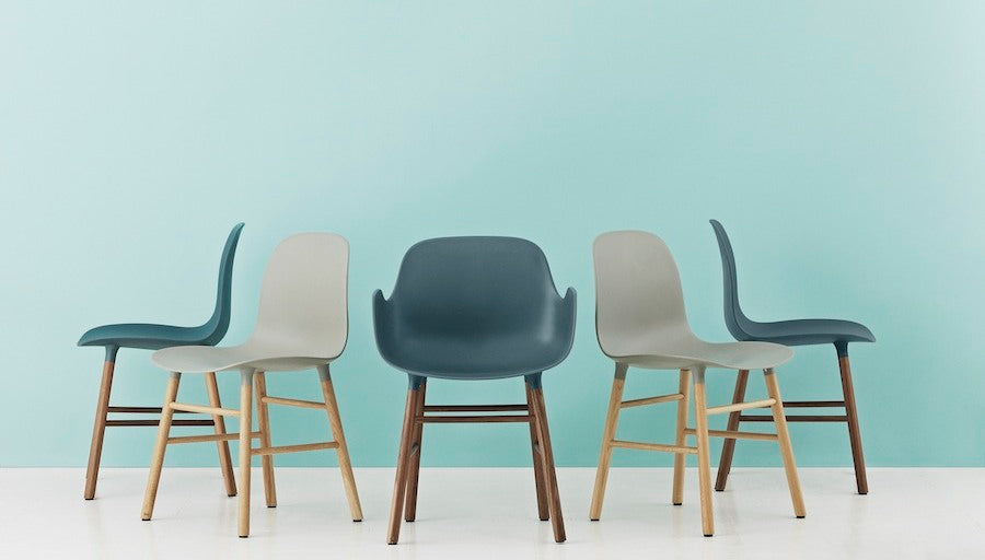 Form Chair Blue/Oak