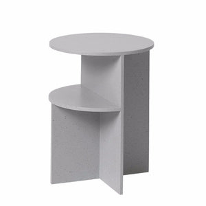 Halves Side Table by MSDS, Light Grey