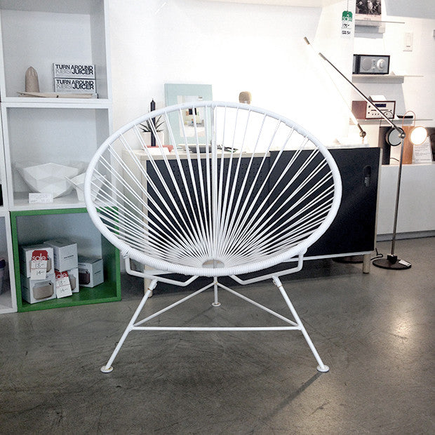 Condesa Chair, White Cord/ White Frame