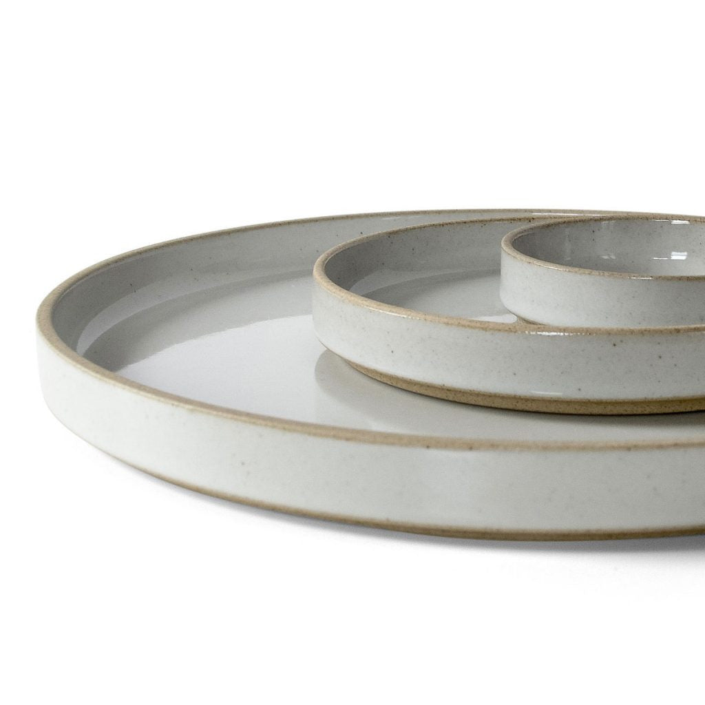 Hasami Plate 10.9", Gloss Grey