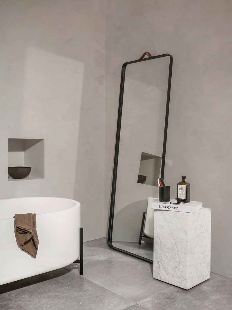 Norm Floor Mirror, Black (Tall Rectangle)-Mirrors-Audo-vancouver special