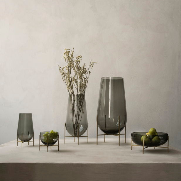 Echasse Vase, Large, Smoke-Vases-Audo-vancouver special