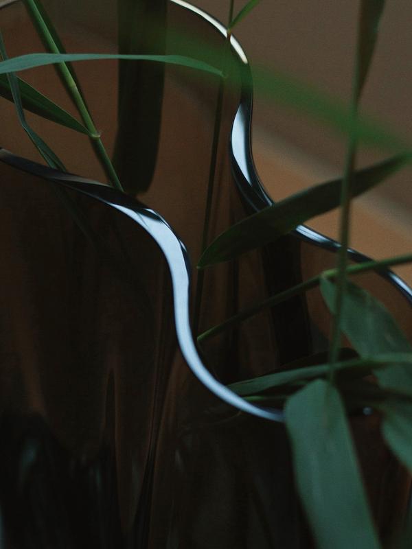AER vase, 19", smoke-Vases-Audo-vancouver special