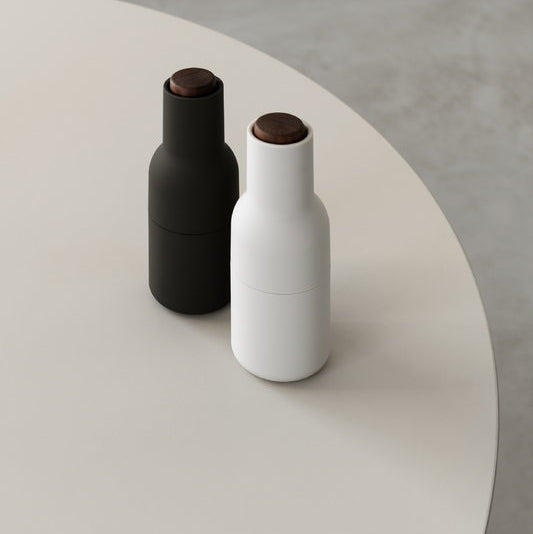 Bottle Grinder, Carbon/Ash, Walnut Lid (2 Pack)-Kitchen/Dishes-Audo-vancouver special