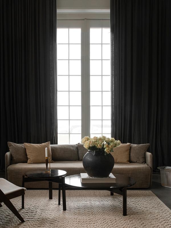 Passage Lounge Table, Medium 27.6", Dark Lacquered Oak-Tables-Audo-vancouver special
