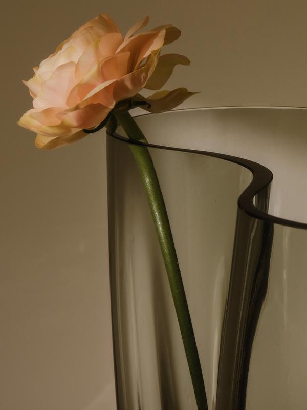 AER vase, 19", smoke-Vases-Audo-vancouver special
