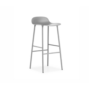 Form Stool 65 cm Grey/Grey metal base