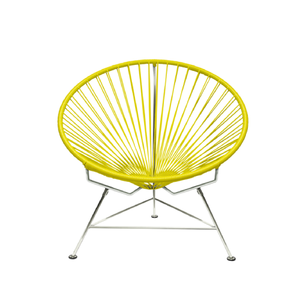 Condesa Chair, Yellow Cord/Chrome Base
