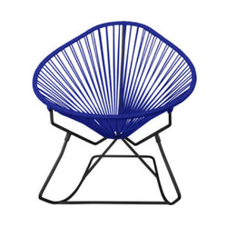 Acapulco Rocking Chair, Blue Cord/Black Frame