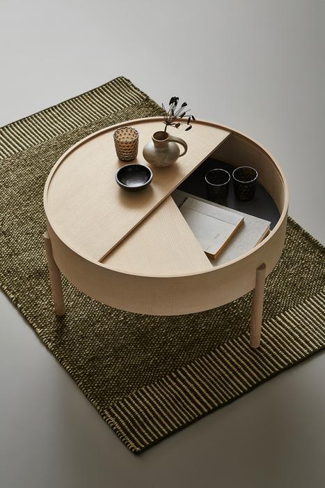 Arc Coffee Table, 66cm, Oiled Oak