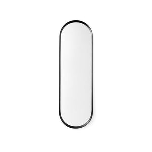 Norm Oval Wall Mirror, Black-Mirrors-Audo-vancouver special