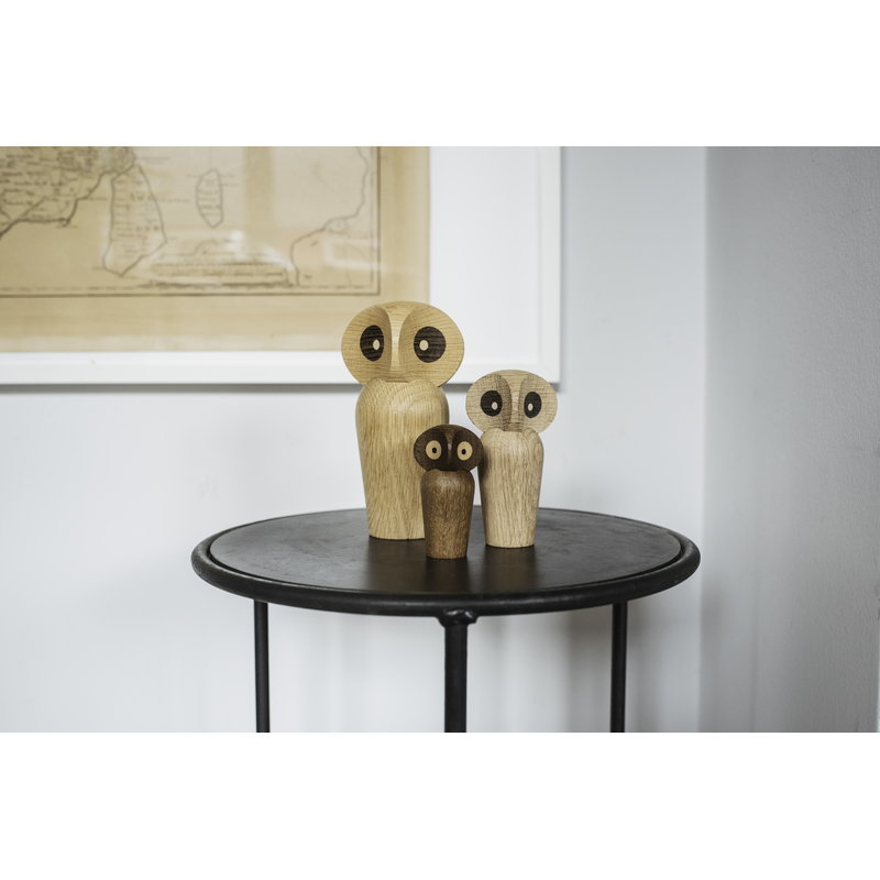 ArchitectMade Wood Owl, Large, Natural