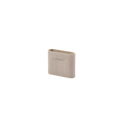 Ridge Vase Beige, 6.7
