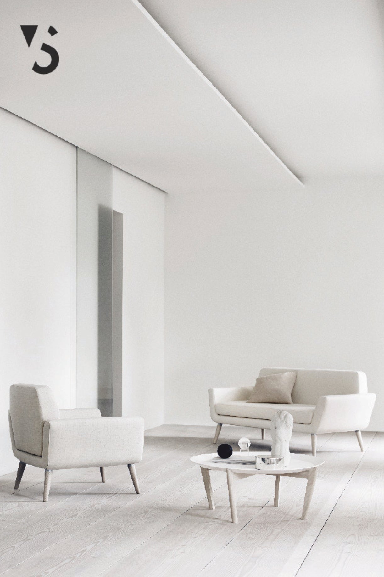 Scope chair, medium grey felt 623