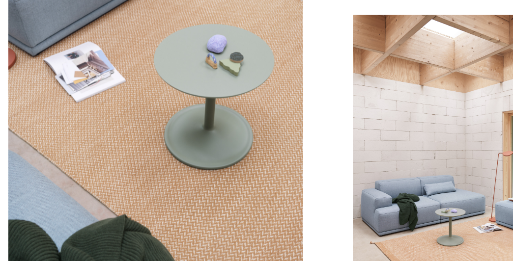 Soft Side Table, High, Dusty Green, 41 x 48cm *Discontinued!