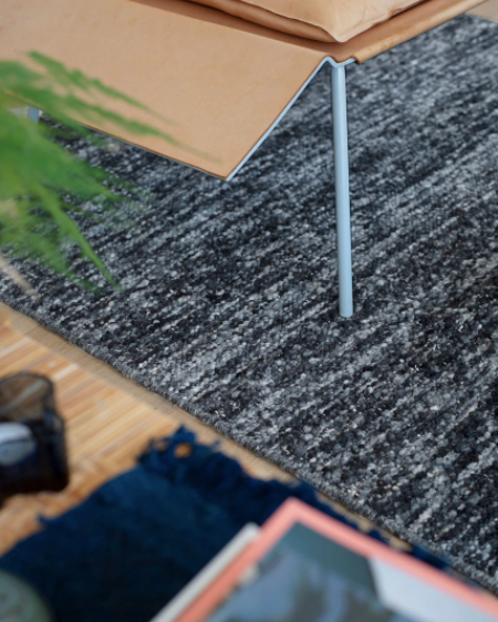 MK Charcoal Carpet, 4'6" x 6'9"