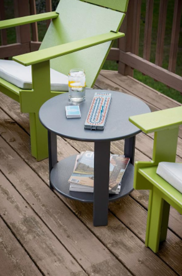 Lollygagger End Table, Cloud White, 19"