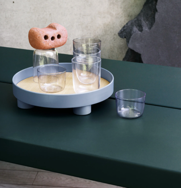 Platform Tray,  Dark Green