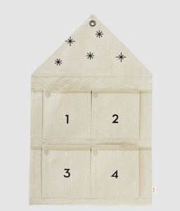 Star Christmas Advent Calendar, Sand