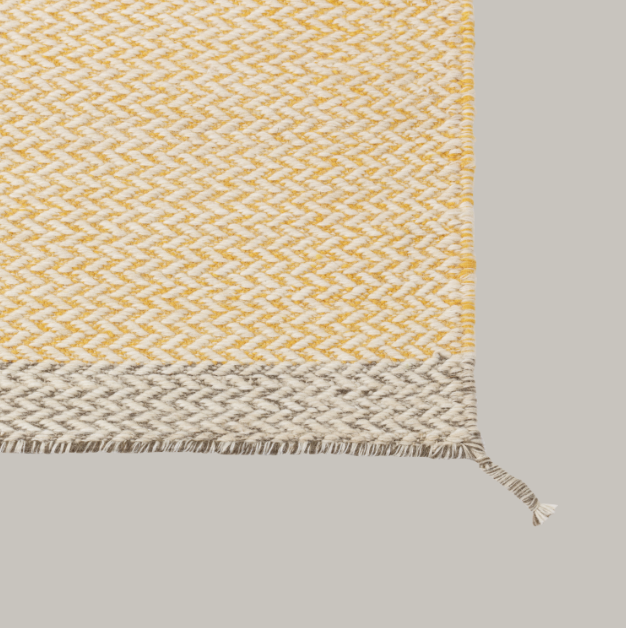 Ply Rug, Yellow 55 x 33"