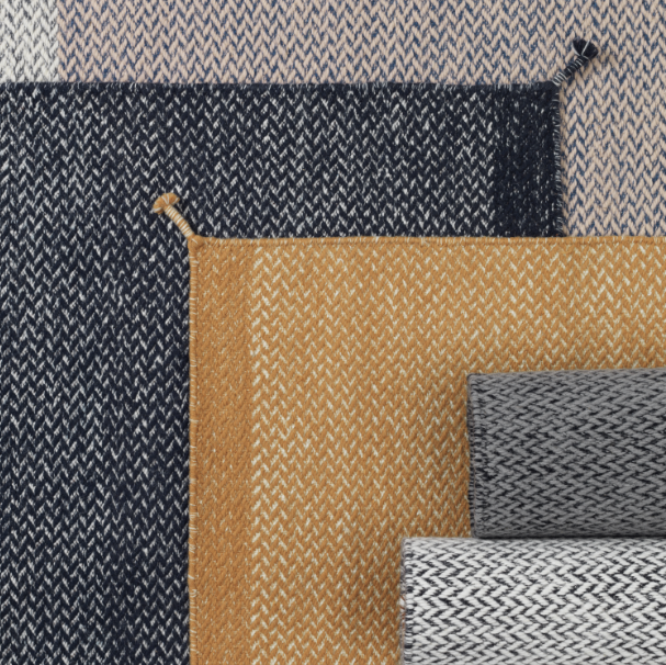 Ply Rug, Dark Grey 55 x 33"