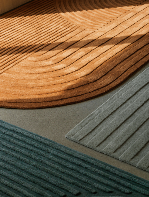 Relevo Rug, Sage Green, 5'6 x 7'9