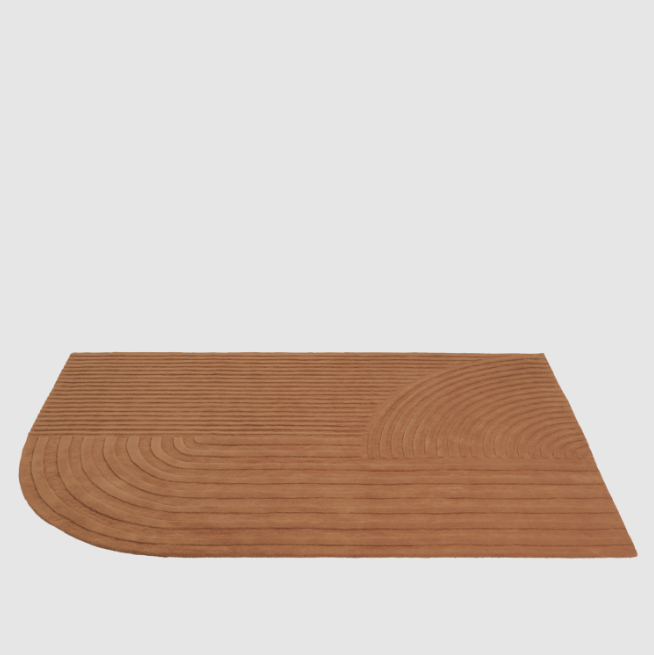 Relevo Rug, Burnt Orange, 5'6 x 7'9