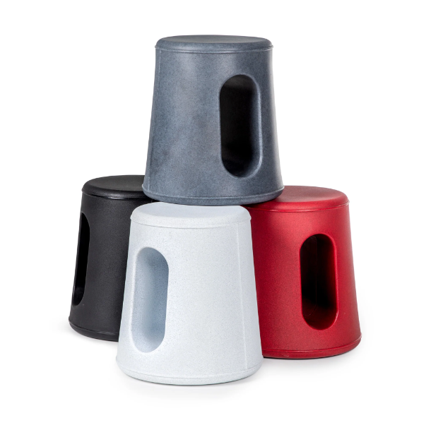 Dewey Stool, White Speckle