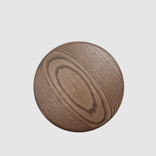 The Dots Single Large, Stained Dark Brown