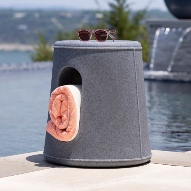 Dewey Stool, Blue Speckle