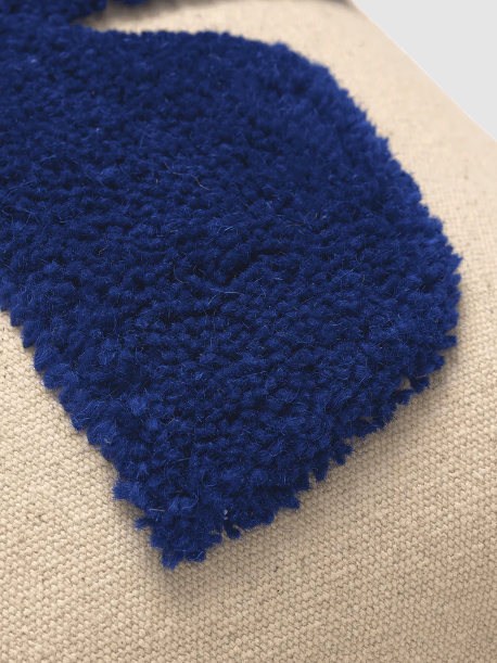 Lay Cushion, Rectangle, Sand/Bright Blue