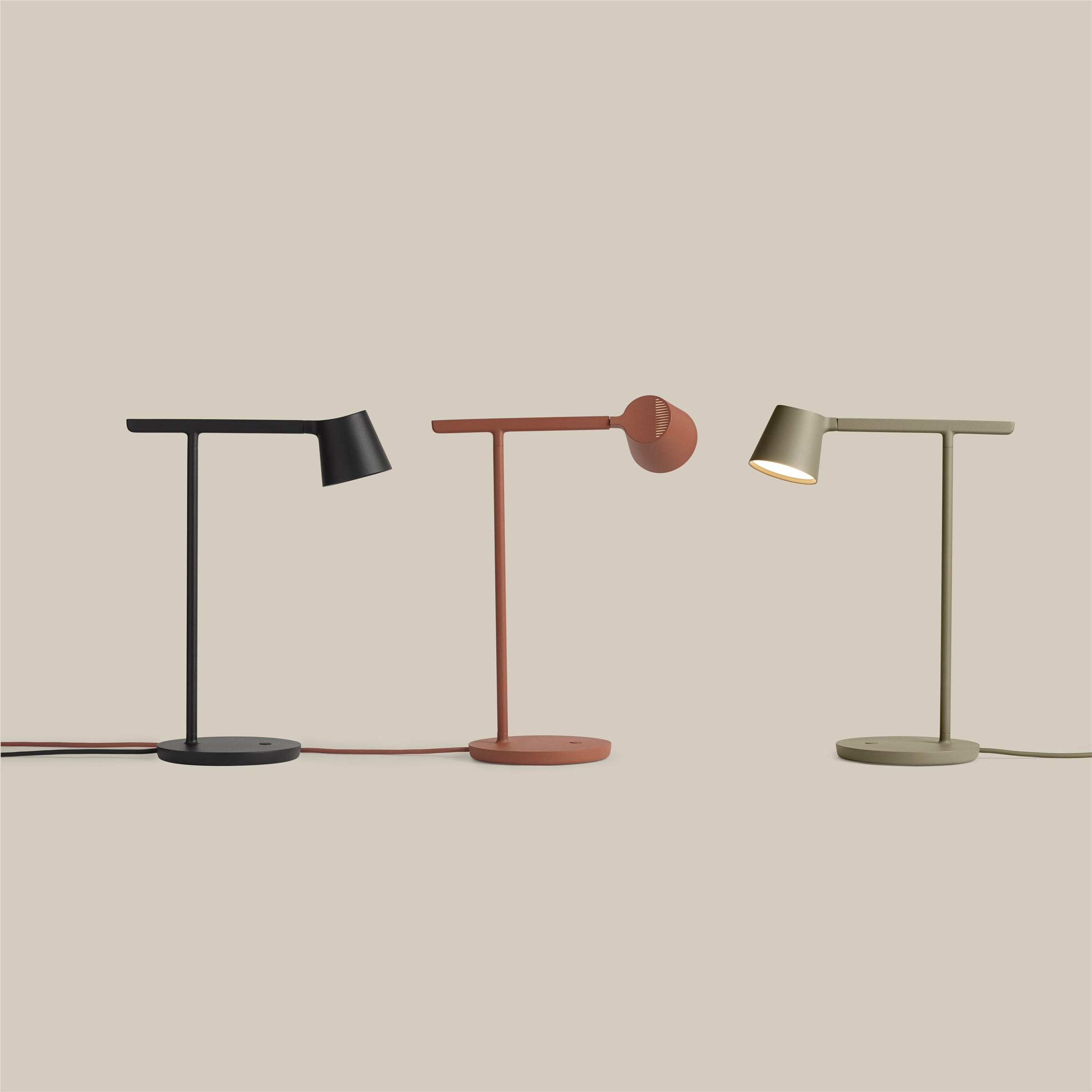 Tip Table Lamp, Olive