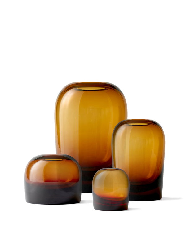 Troll Vase, Extra Large, Amber-Vases-Audo-vancouver special