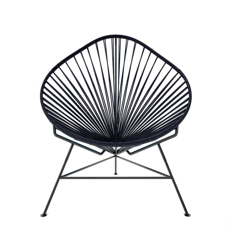 Acapulco Chair, Grey Cord/ Black Frame
