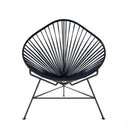 Acapulco Chair, Grey Cord/ Black Frame