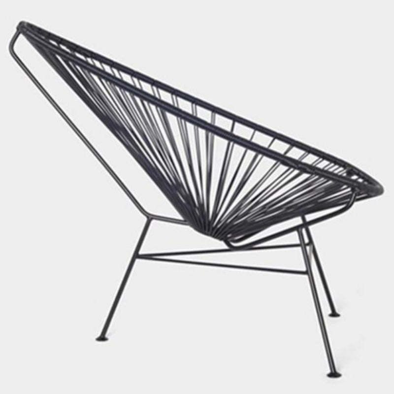 Acapulco Chair, Grey Cord/ Black Frame