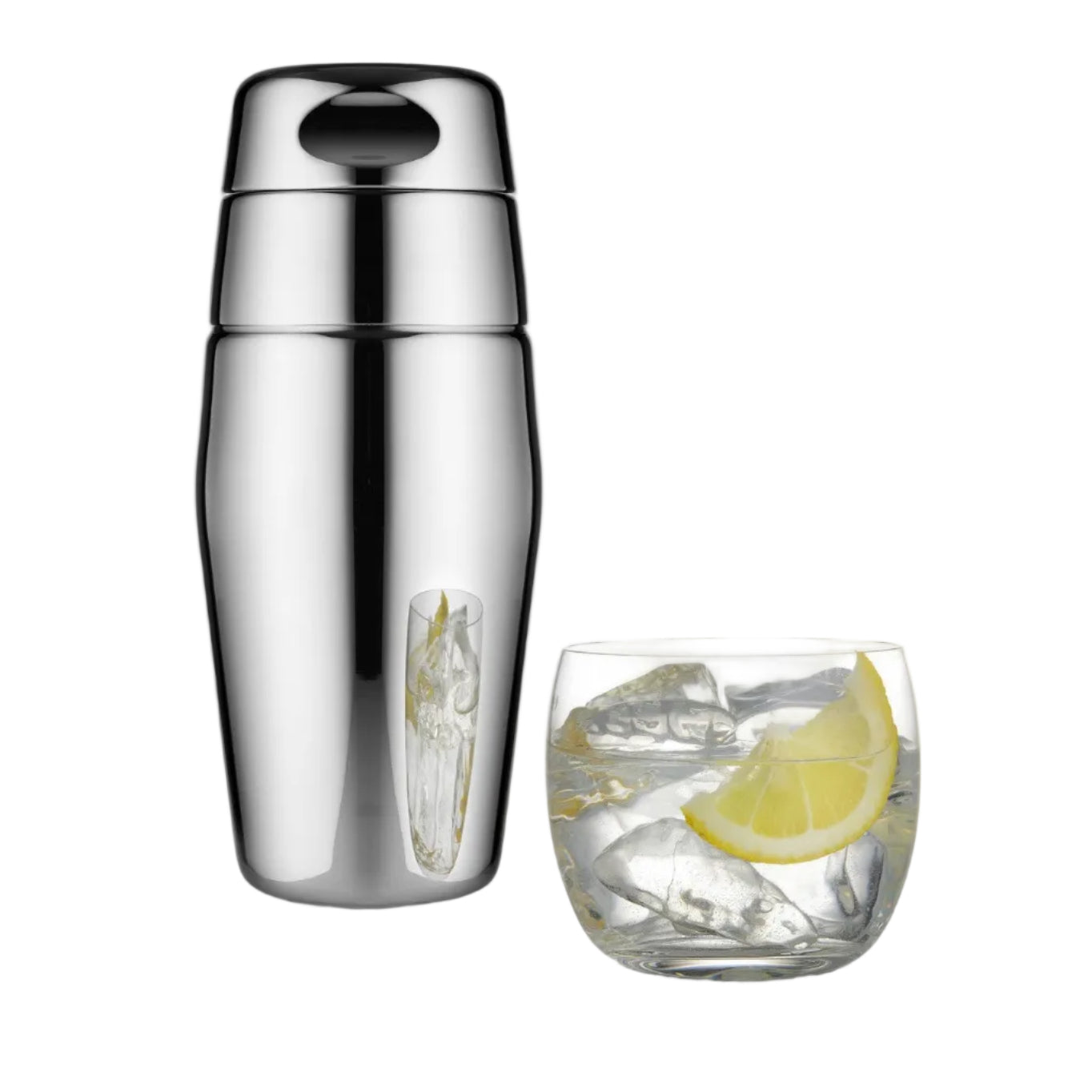 Cocktail shaker, Polished