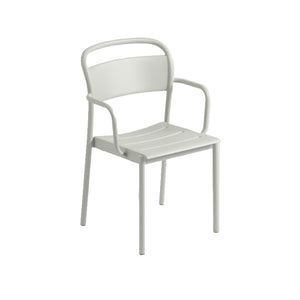 Linear Steel Arm Chairs, Grey