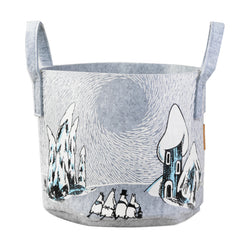 Moomin snowy valley basket