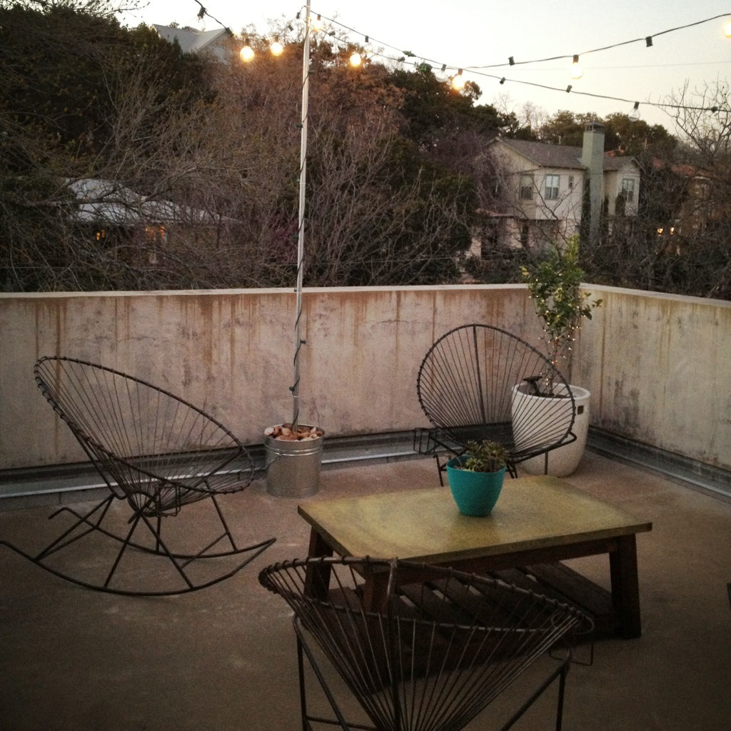 Acapulco Rocking Chair, Black Cord/Black Frame